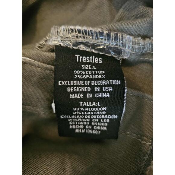 TRESTLES SUPPLY CO Denim Jacket Green All-Star Champions SZ L RARE - Picture 4 of 7